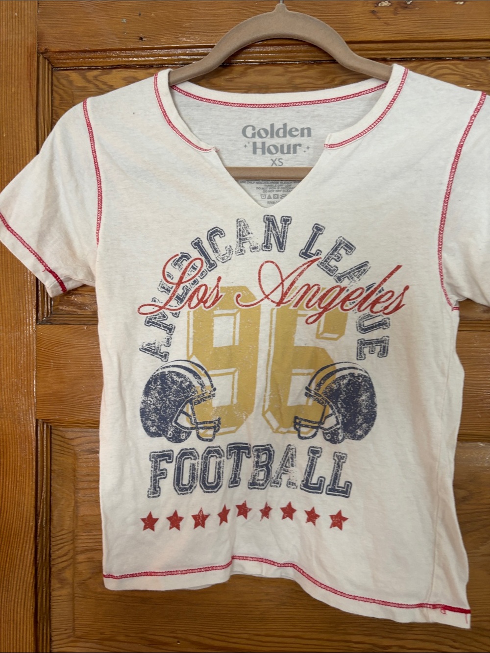 Girls' Cream 'Los Angeles 96 Football' Graphic Tee